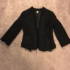 Tweed black suit blazer